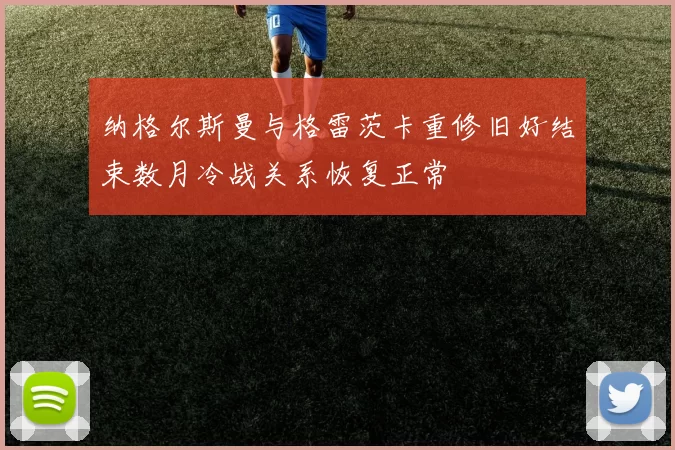 纳格尔斯曼与格雷茨卡重修旧好结束数月冷战关系恢复正常